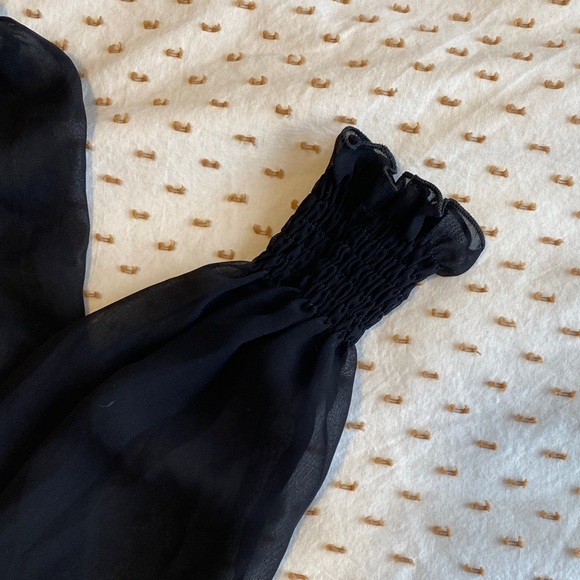 Zara Black Sheer Blouse - Picture 4 of 5